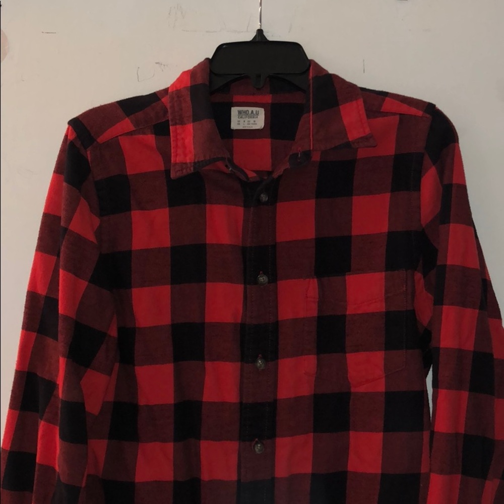 Men’s Red & Black Flannel